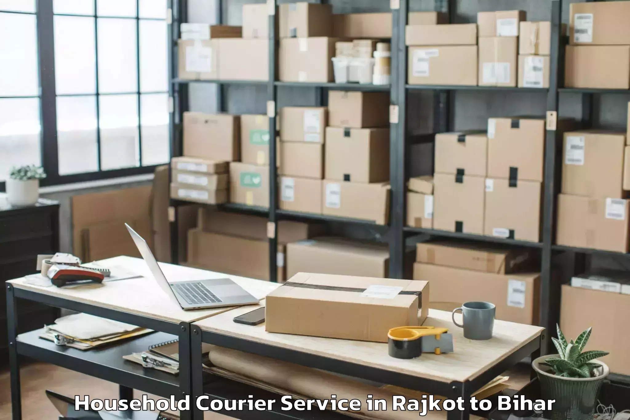 Trusted Rajkot to Rajauli Household Courier